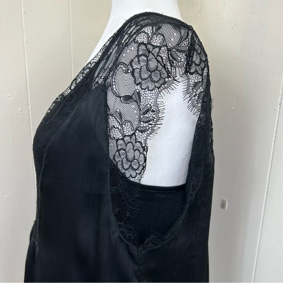 LOVE STITCH Basic Feminine Black Lace Camisole Top Size Small. - Picture 8 of 12
